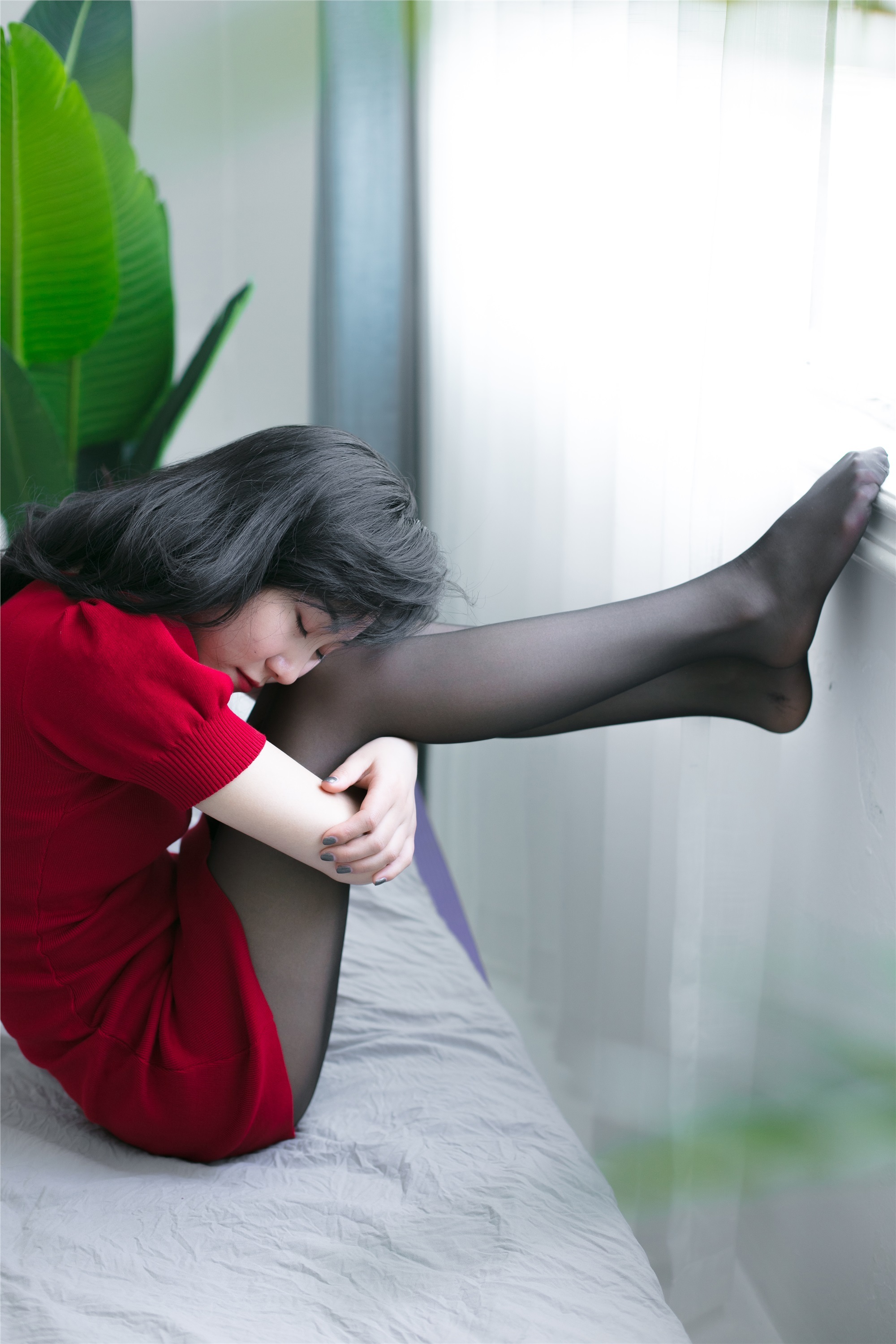 奈丝写真 NO.080 小啊刀-红裙黑丝